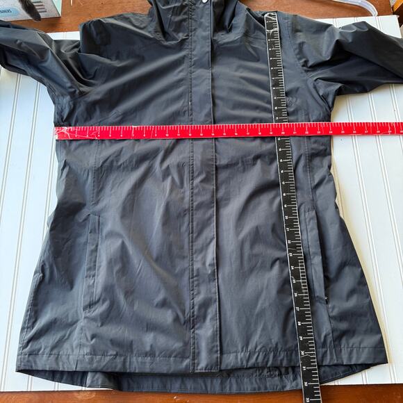 Columbia Black Size XXL Hooded Rain Coat with flaw - Picture 11 of 12